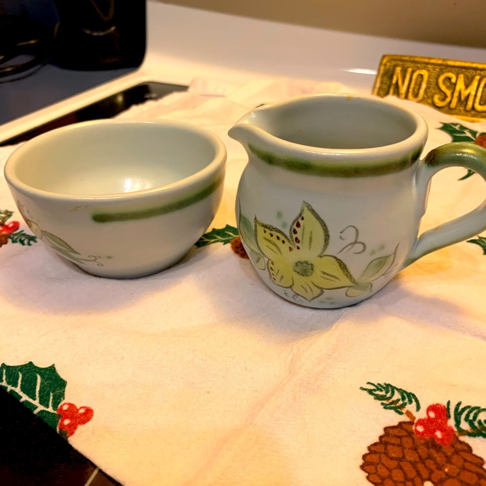 Buchan Portobello Pottery Cream and Sugar Set